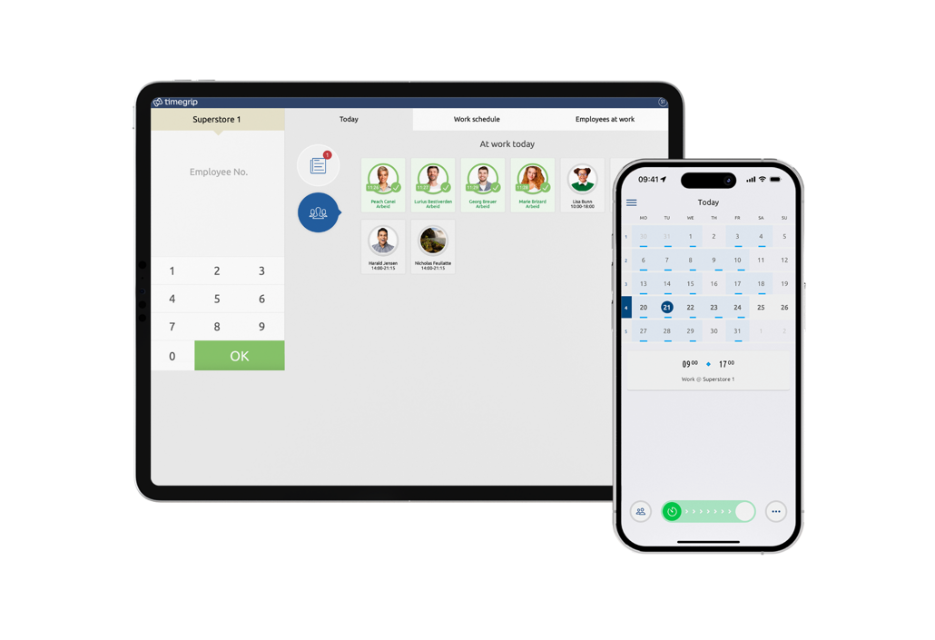 Employee Time Tracker – Digital Punch Clock | Timegrip